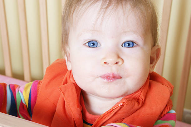 istock Baby Standing In Crib 91101494