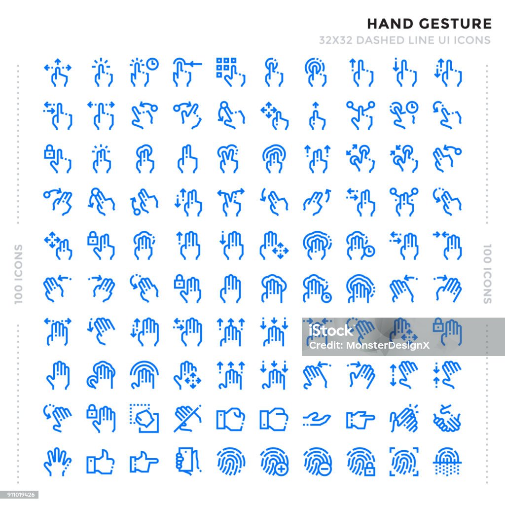 Dashed Outline Icons Pack for UI. Pixel perfect thin line vector icon set for web design and website application. Paper Scroll stock vector