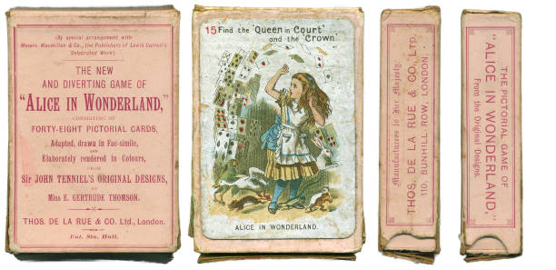 cartes à jouer alice in wonderland 1898 - 1898 photos et images de collection