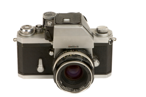 Old camera and film, medium format