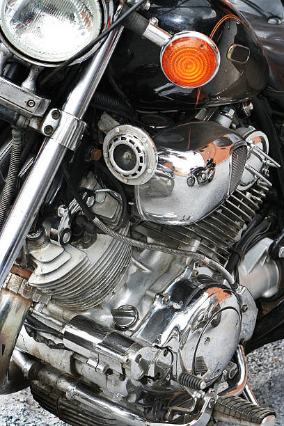 istock reflection of a sports motorcycle 91102462