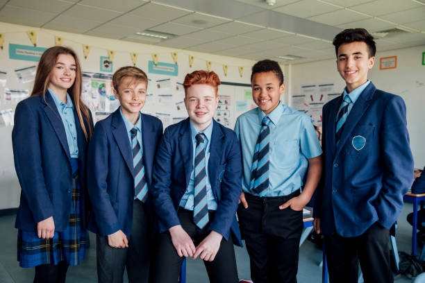 istock Teenage Students Standing for a Photo 911026550