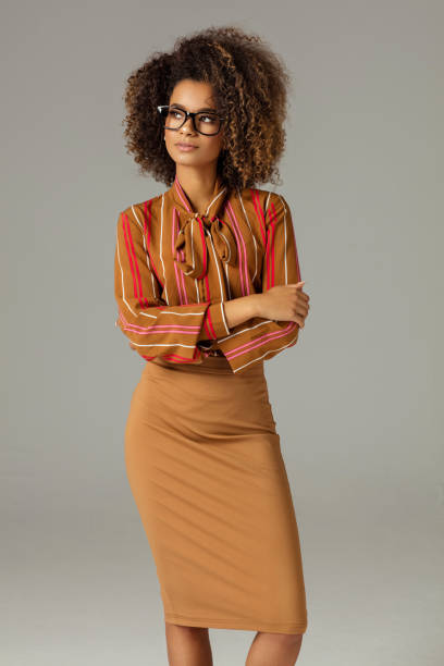 Beautiful african american female model