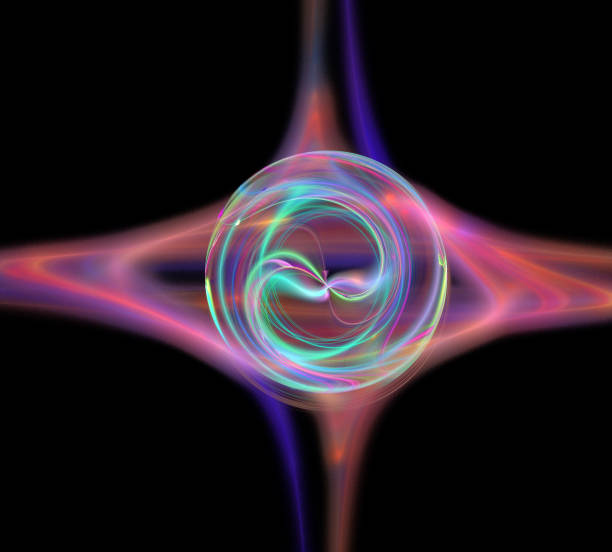 istock image of one Digital Fractal on Black Color 911029786