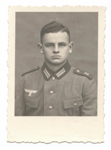 USSR - CIRCA 1956: Portrait of a cadet of Soviet troops, Krasnodar, USSR, circa 1956.