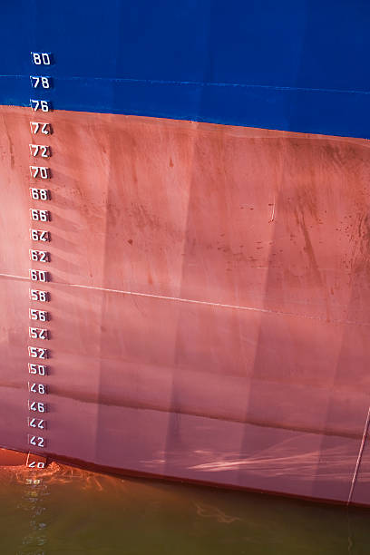 istock depth marking at the bow of a ship 91103747