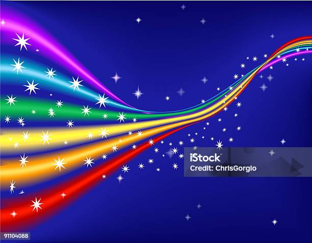 Rainbow — стоковая векторная графика и другие изображения на тему Абстрактный - Абстрактный, Без людей, В ряд