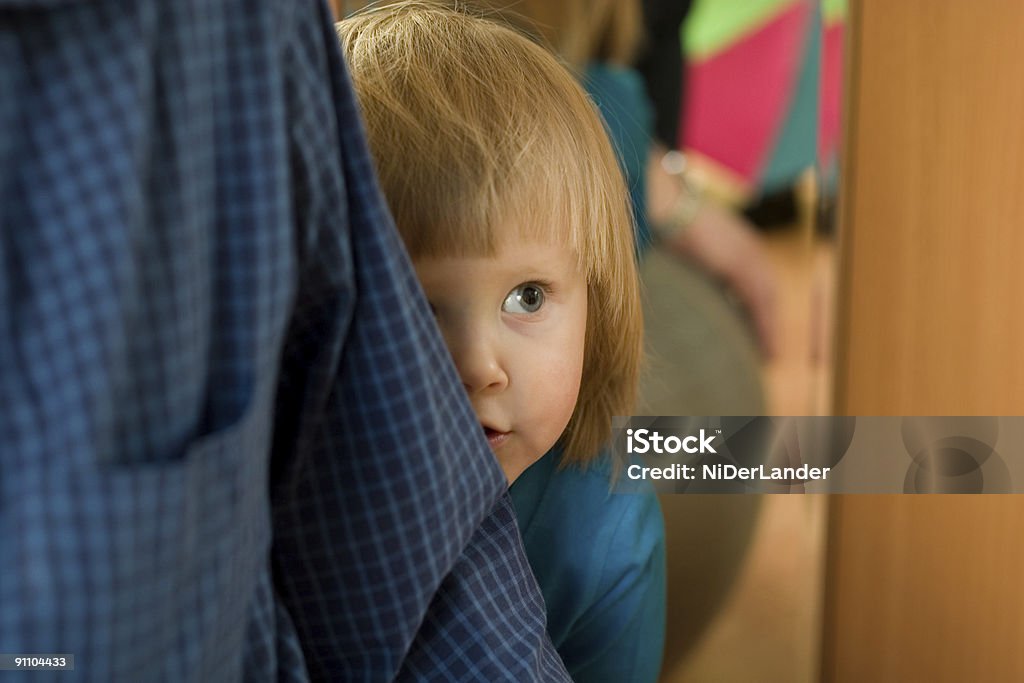 frightened little girl  Shy Stock Photo