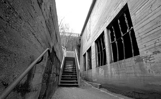 istock Industrial Ruin With Staircase 91104662