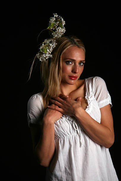 istock Beautiful Innocent Blond Woman Posing 91104825