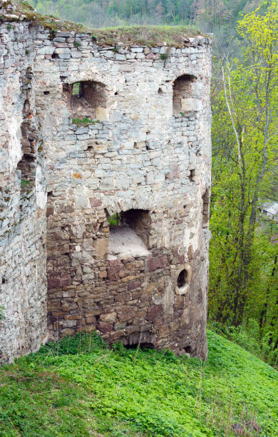 istock Jazlovets castle spring  ruins, Ternopil Region, Ukraine. 911049612