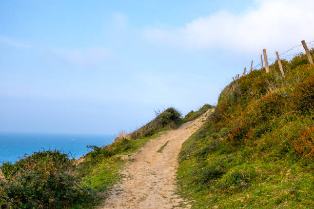 istock Footpath in the mountains. Zumaya, Spain 911049832