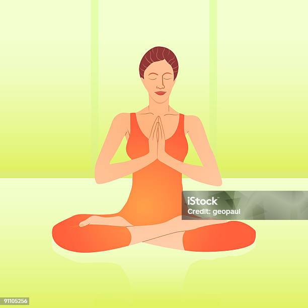 Ilustración de Clase De Yoga y más Vectores Libres de Derechos de Actividades y técnicas de relajación - Actividades y técnicas de relajación, Adolescente, Adulto