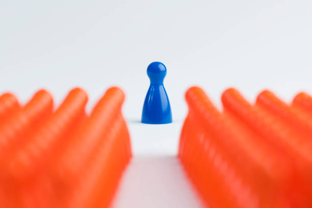 istock Conceptual orange game pawns 911052804