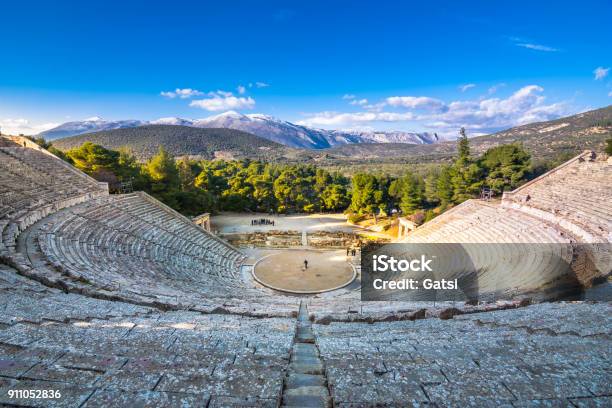 The Ancient Theater Of Epidaurus Argolida Prefecture Peloponnese Greece Stock Photo - Download Image Now