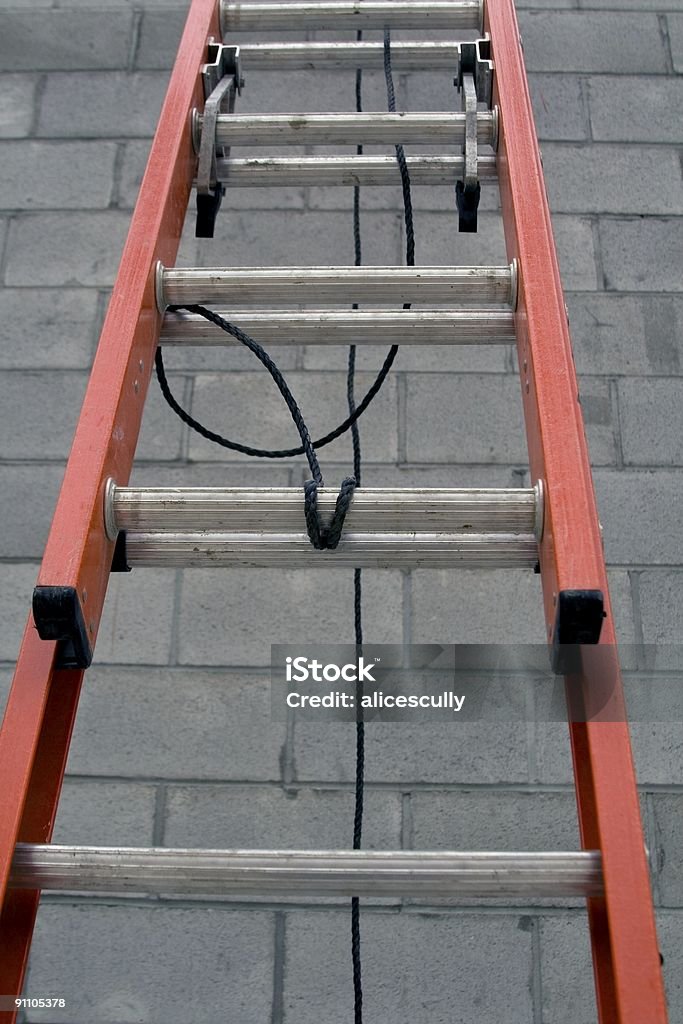 Rojo de escalera - Foto de stock de Aluminio libre de derechos