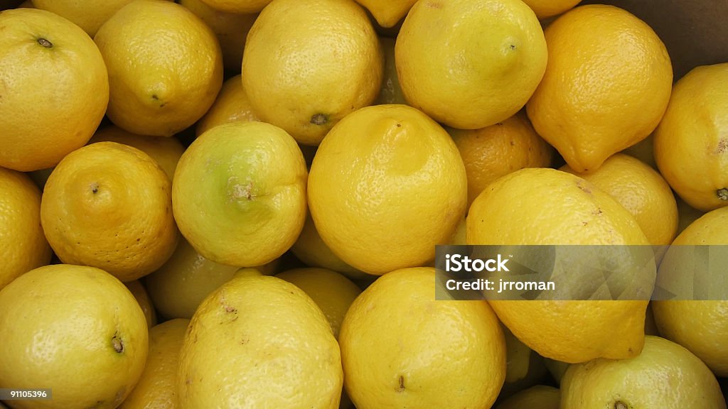 Grupo de limones. - Foto de stock de Alimento libre de derechos