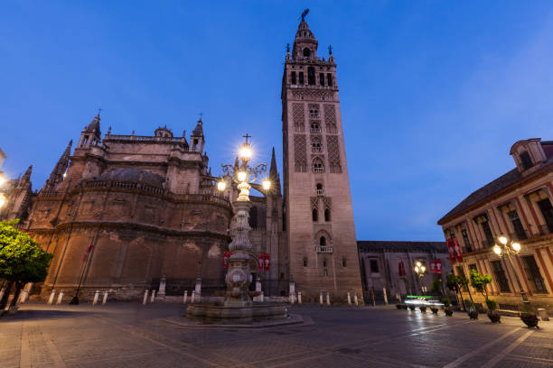 istock Seville Cathedral at night 911063872