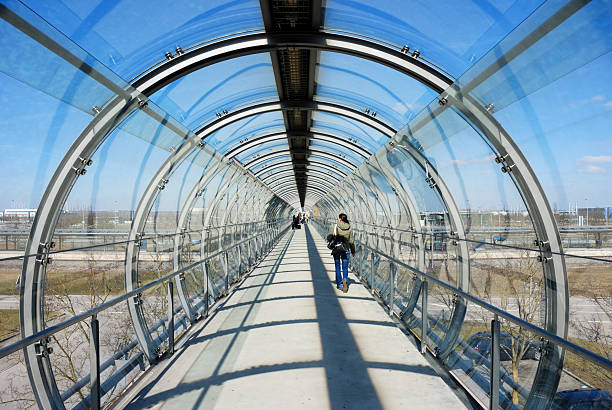 Futuristic pedestrian tunnel