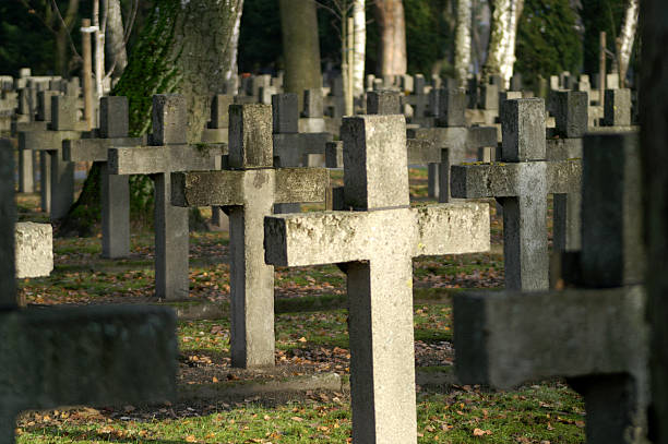 Lots of crosses stock photo