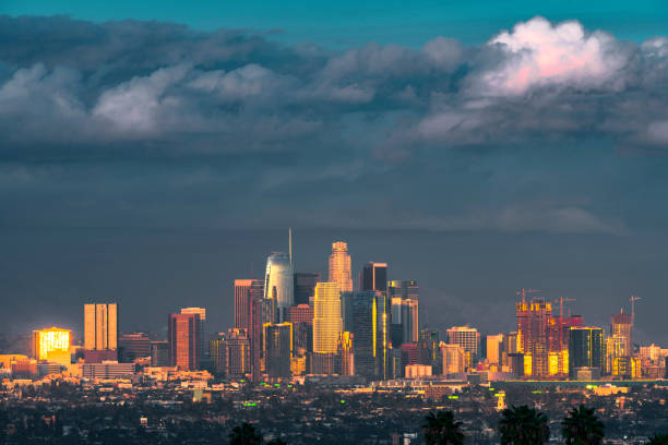 istock Los Angeles Skyline at Dusk 911090110