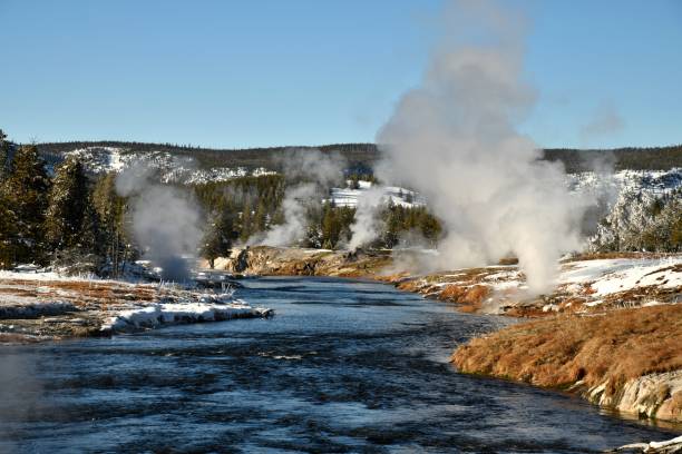 istock Old Faithful Geyser Basin 911102240