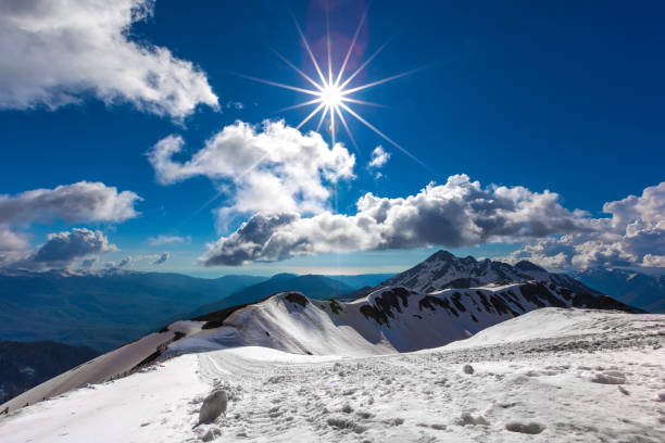 clean pure natural ice snow mountain