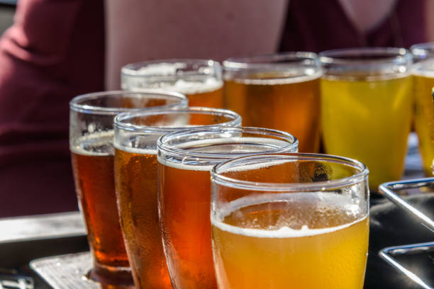 istock Close-Up Of Beer Glass On Table 911121714