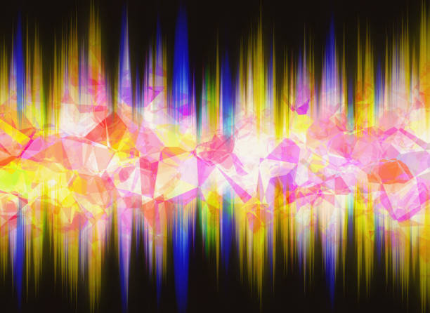 waveform rock pattern waveform rock pattern texture. concept design backgrounds air pollution monitor stock illustrations