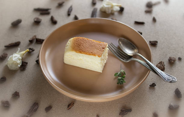 istock Cheesecake. Japanese cotton cheesecake. 911147564