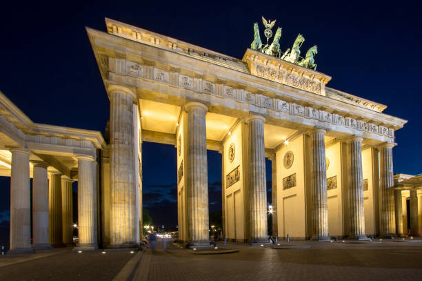 istock Brandenburg Gate in Berlin at night 911153096