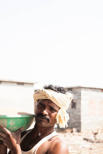 istock Indian man worker at local village job site. 911158554
