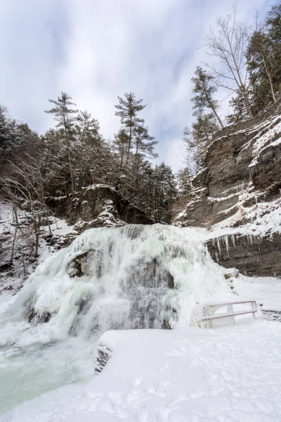 istock Robert H. Treman State Park waterfall in winter 911158702