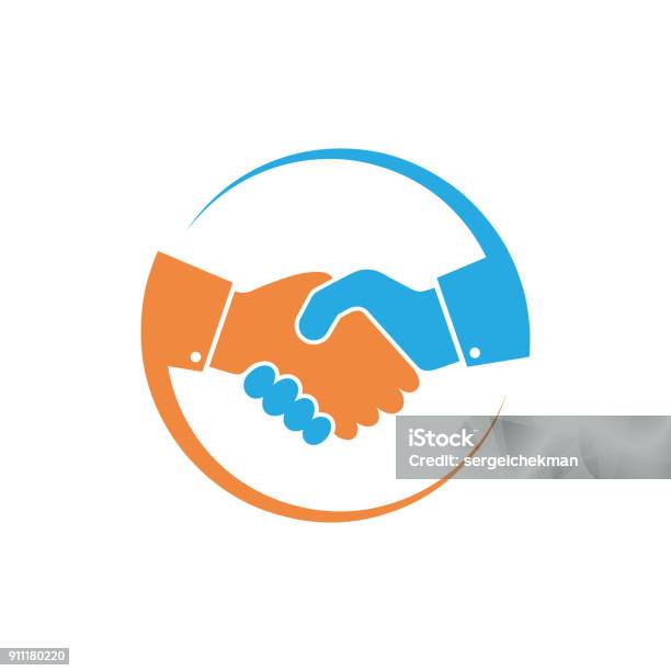 Icona Handshake Illustrazione Vettoriale - Immagini vettoriali stock e altre immagini di Stringersi la mano - Stringersi la mano, Icona, Illustrazione