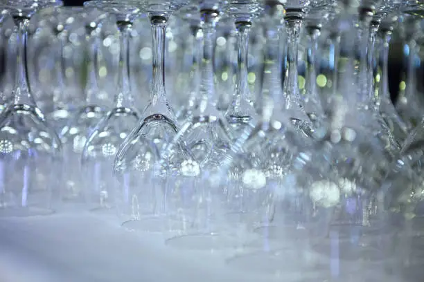 Line-up of glasses