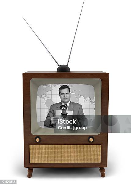 Ретро Tv — стоковые фотографии и другие картинки Телевизор - Телевизор, 1940-1949, 1950-1959