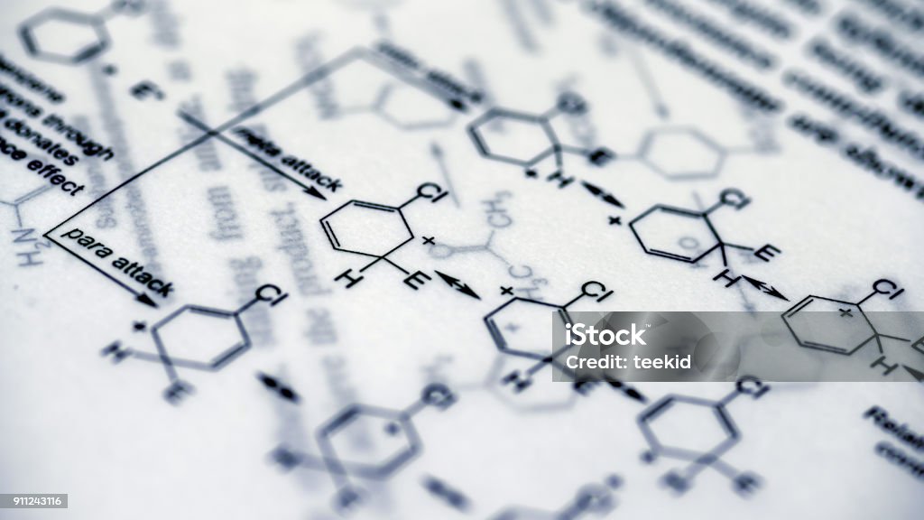 Chemischen Formeln medizinisches Experiment - Lizenzfrei Chemie Stock-Foto
