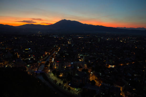 istock Sunset View from Prizren Fortress, Kosovo 911255572