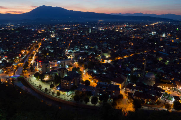 istock Sunset View from Prizren Fortress, Kosovo 911255598