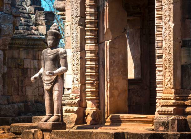 архитектурные подробности : phanom rung исторический парк , таиланд - thailand buriram temple hinduism стоковые фото и изображения