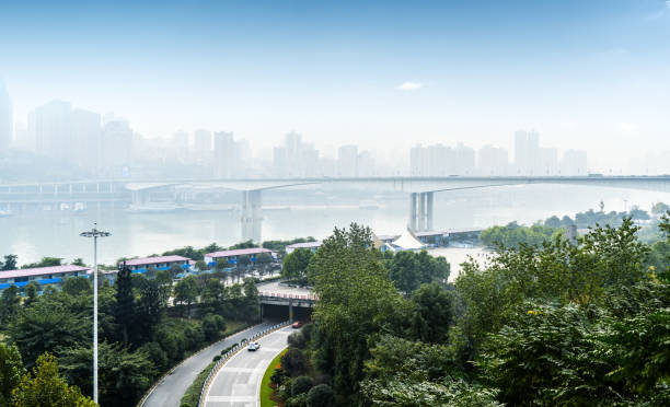 istock Highway and city modern architecture in Chongqing,china 911259846