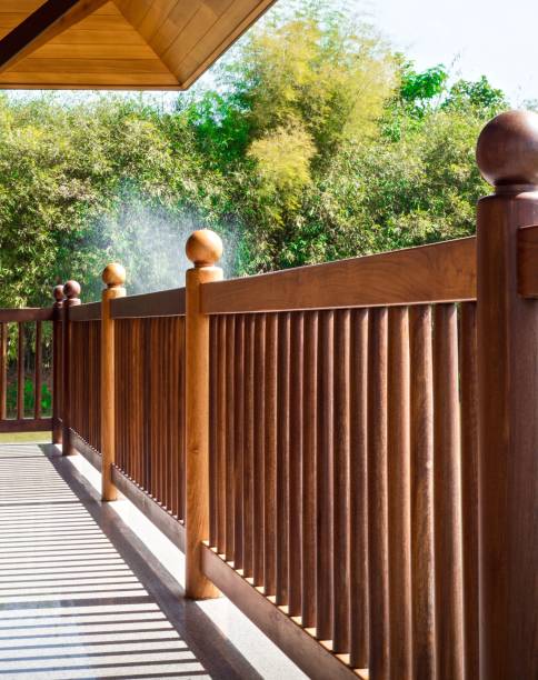 istock Thai Styled Teak Wood Bannister 911263274