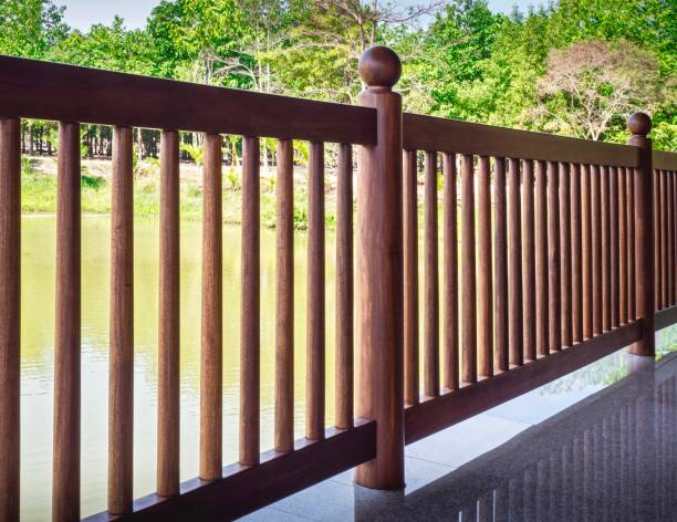 istock Thai Styled Teak Wood Bannister 911263526