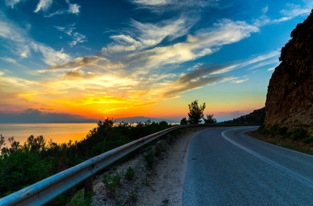 istock Amazing sunset and clouds in Thassos 911266340