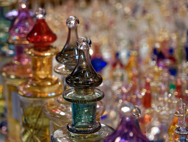 istock Amphorae with essential oils for perfume from Arab countries 911274130