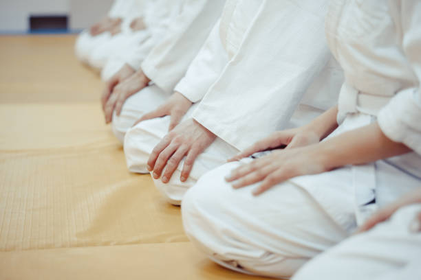 istock students sitting in a kimono in the gym 911284474