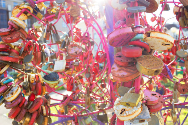 istock Heart shaped vintage love lock 911292000