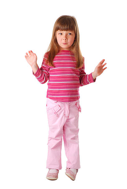 istock Little casual girl 91129332