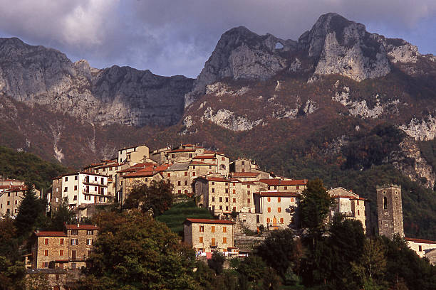 Mountain Village stock photo