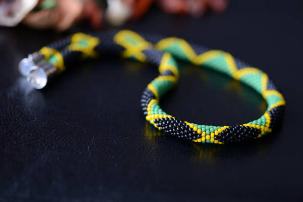 Multi colored stone necklace